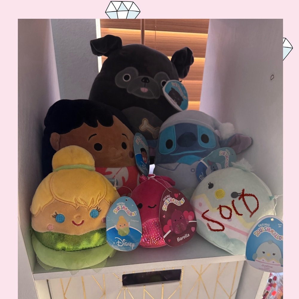 Squishmallows Plushies Available $6-$10